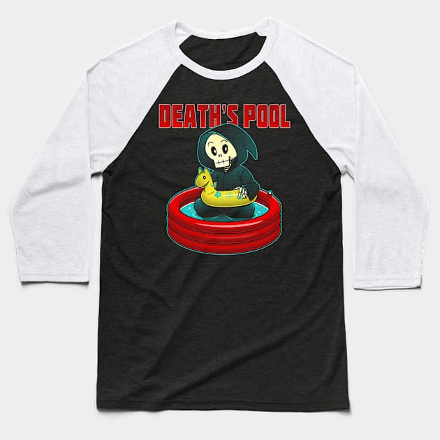 Death's Pool Baseball T-Shirt by ursulalopez